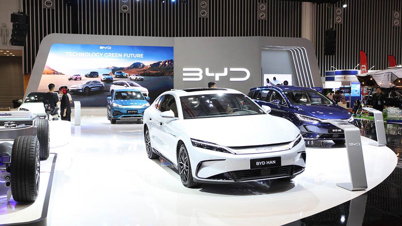 Cập nhật giá xe Byd và những lợi ích xe điện Byd mang lại 2 byd han ev 2024 2