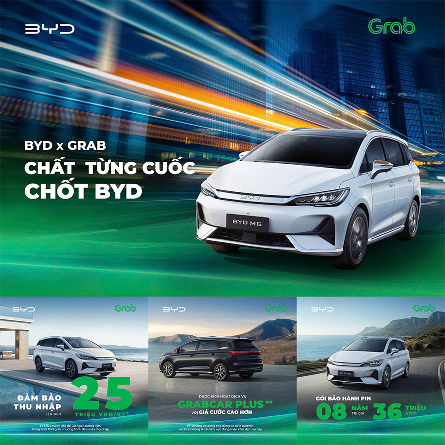 Quy trình phối hợp đăng ký dịch vụ Grab dành cho Khách hàng mua xe BYD 1 byd x grab